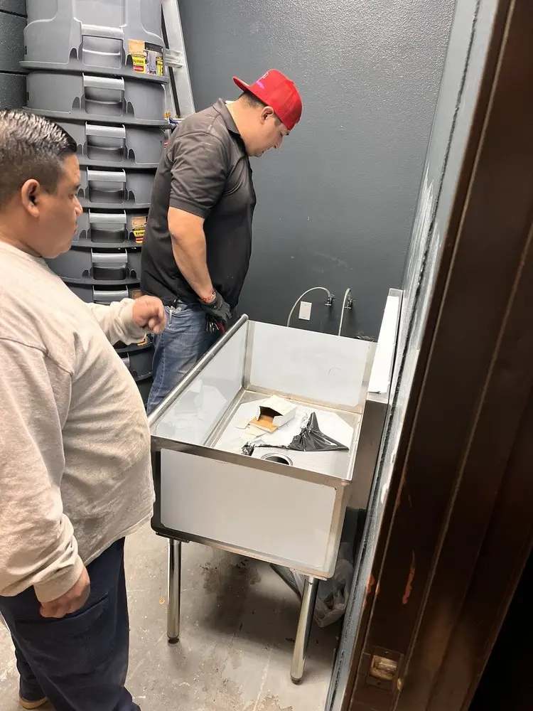 Commercial plumbing and sink installation in Kittery